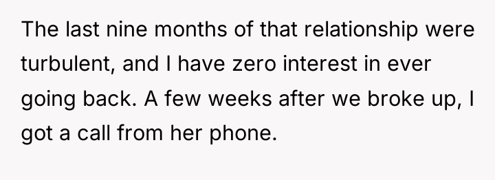 The last nine months of that relationship were turbulent, and...