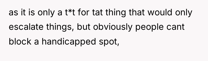 as it is only a t*t for tat thing that...