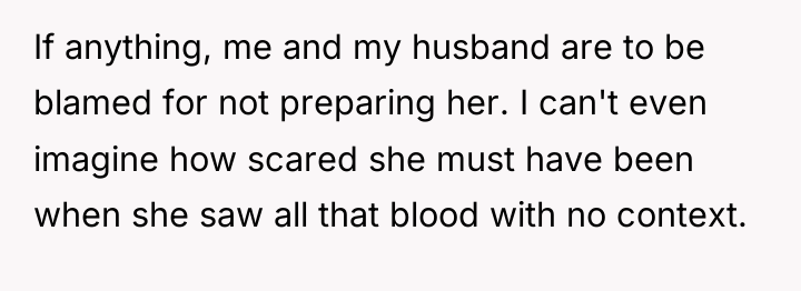If anything, me and my husband are to be blamed...