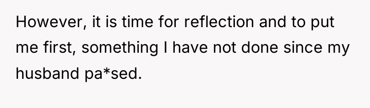 However, it is time for reflection and to put me...