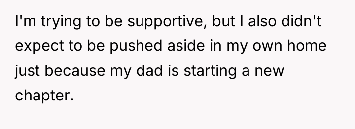 I'm trying to be supportive, but I also didn't expect...
