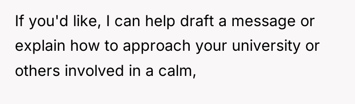 If you'd like, I can help draft a message or...