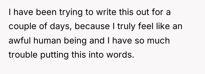 I have been trying to write this out for a...