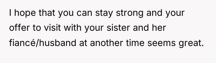 I hope that you can stay strong and your offer...