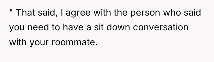 " That said, I agree with the person who said...
