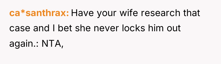 ca*santhrax Have your wife research that case and I bet...