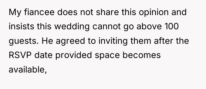 My fiancee does not share this opinion and insists this...
