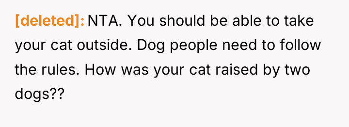 [deleted] NTA. You should be able to take your cat...