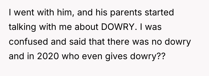 I went with him, and his parents started talking with...