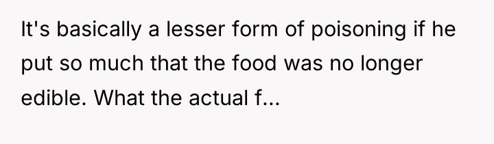 It's basically a lesser form of poisoning if he put...