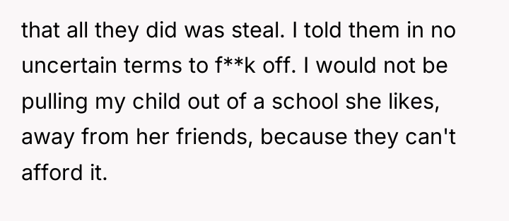 that all they did was steal. I told them in...