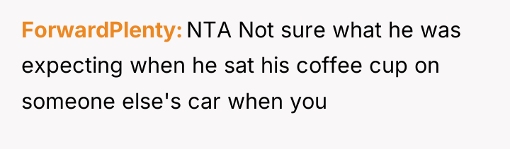 ForwardPlenty NTA Not sure what he was expecting when he...
