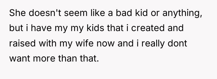 She doesn't seem like a bad kid or anything, but...