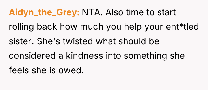 Aidyn_the_Grey NTA. Also time to start rolling back how much...