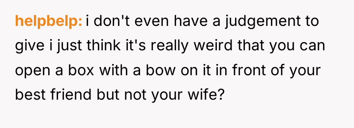 helpbelp i don't even have a judgement to give i...