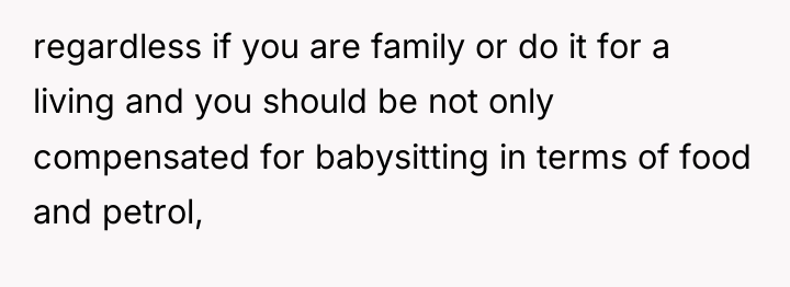 regardless if you are family or do it for a...