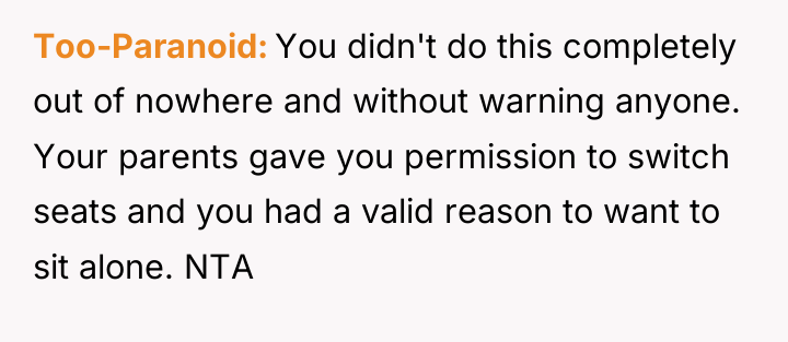 Too-Paranoid You didn't do this completely out of nowhere and...