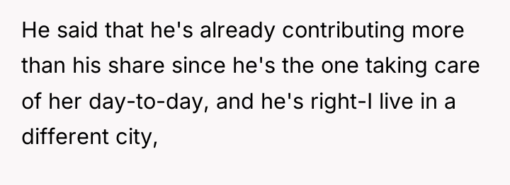 He said that he's already contributing more than his share...