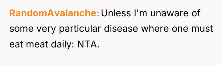 RandomAvalanche Unless I'm unaware of some very particular disease where...