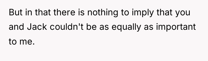 But in that there is nothing to imply that you...