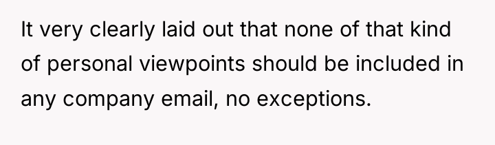 It very clearly laid out that none of that kind...