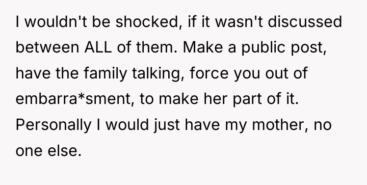 I wouldn't be shocked, if it wasn't discussed between ALL...