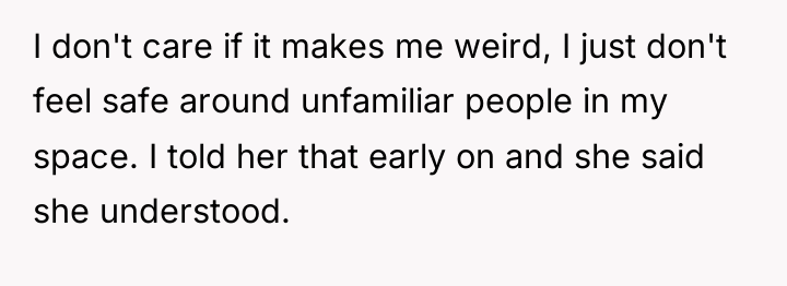 I don't care if it makes me weird, I just...