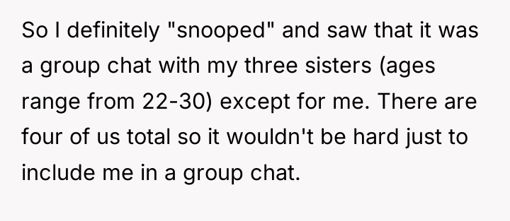 So I definitely "snooped" and saw that it was a...