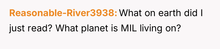 Reasonable-River3938 What on earth did I just read? What planet...