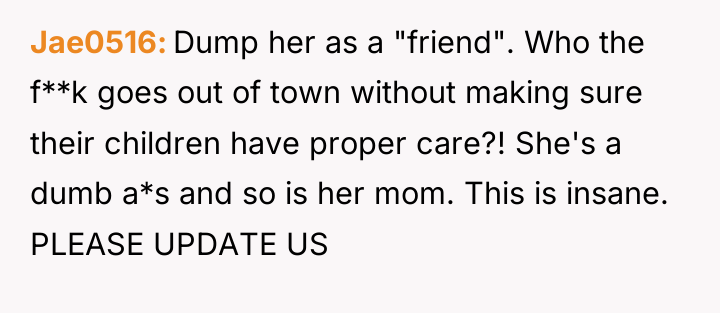 Jae0516 Dump her as a "friend". Who the f**k goes...