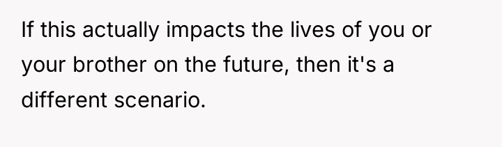 If this actually impacts the lives of you or your...