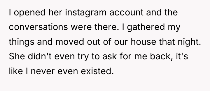 I opened her instagram account and the conversations were there....