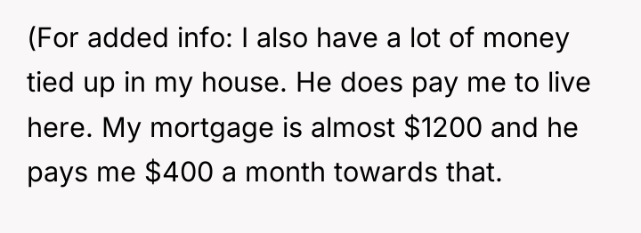 (For added info: I also have a lot of money...