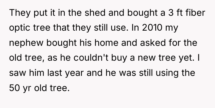 They put it in the shed and bought a 3...