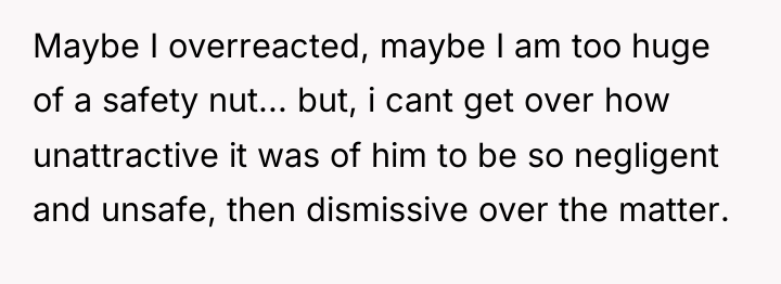 Maybe I overreacted, maybe I am too huge of a...