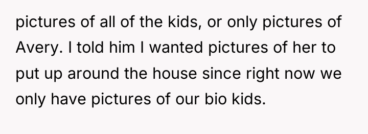 pictures of all of the kids, or only pictures of...