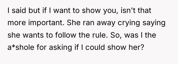I said but if I want to show you, isn't...