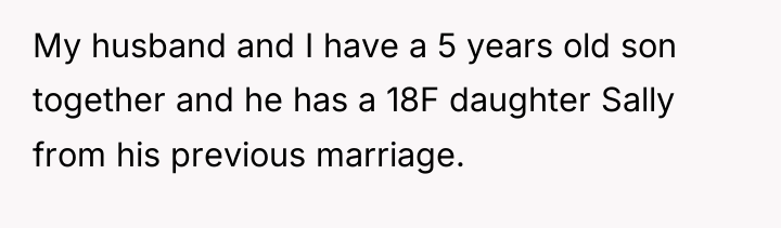 My husband and I have a 5 years old son...