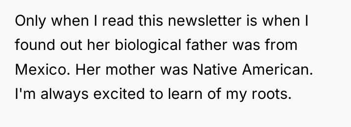 Only when I read this newsletter is when I found...