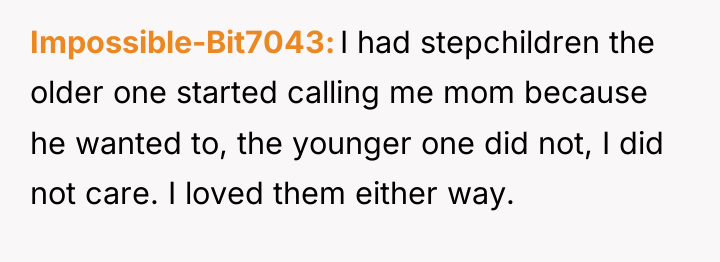 Impossible-Bit7043 I had stepchildren the older one started calling me...
