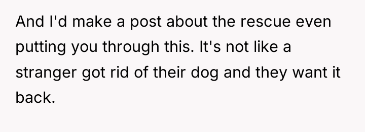 And I'd make a post about the rescue even putting...