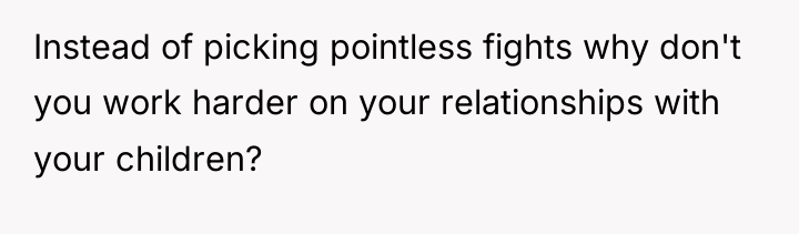 Instead of picking pointless fights why don't you work harder...