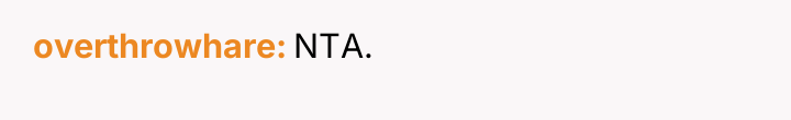 overthrowhare NTA.
