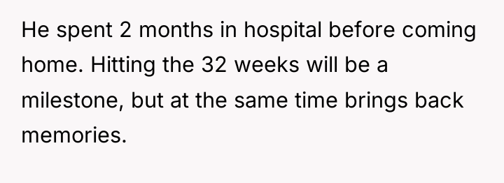 He spent 2 months in hospital before coming home. Hitting...