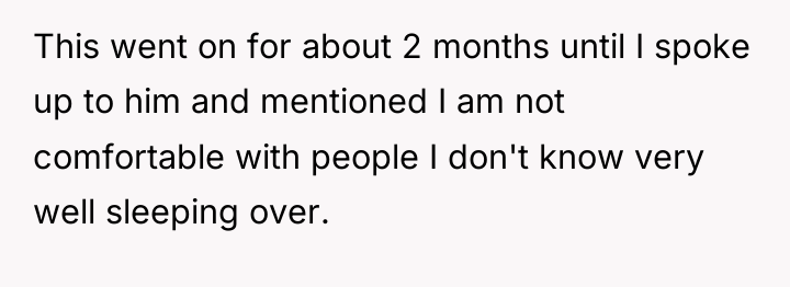 This went on for about 2 months until I spoke...