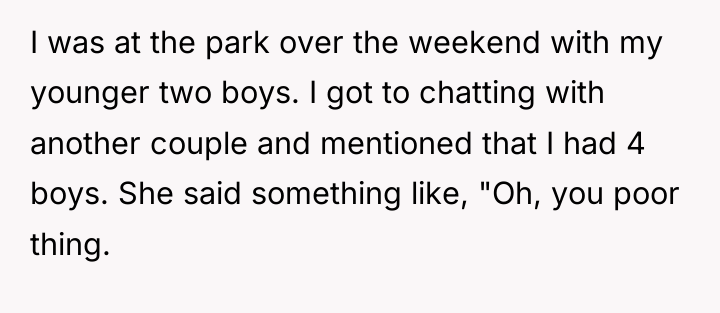 I was at the park over the weekend with my...