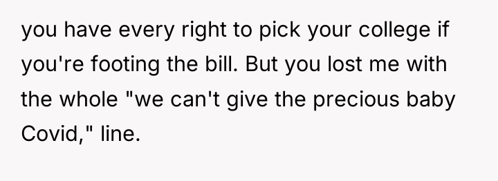 you have every right to pick your college if you're...