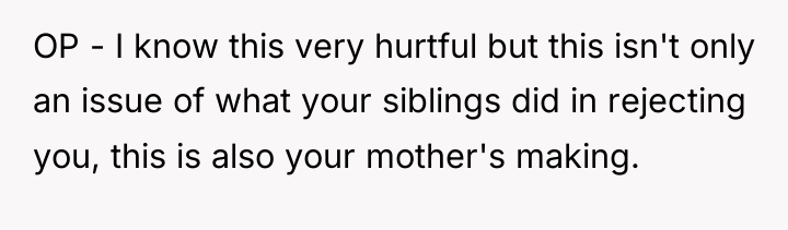 OP - I know this very hurtful but this isn't...