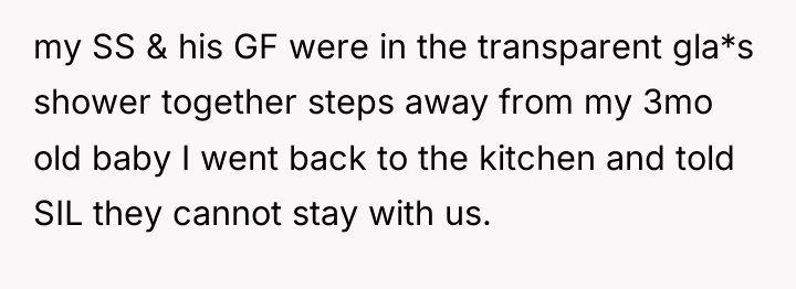 my SS & his GF were in the transparent gla*s...
