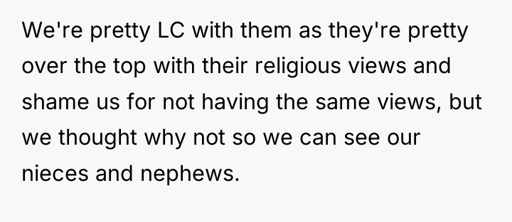 We're pretty LC with them as they're pretty over the...